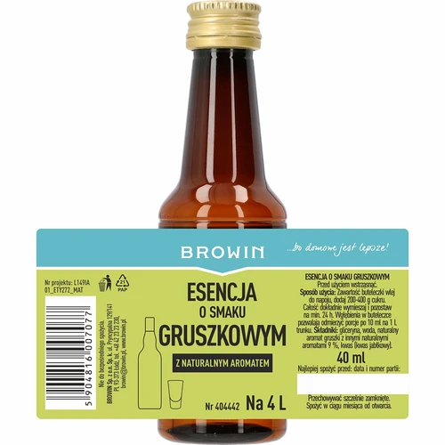 Essência com sabor a pera - licor de pera, aromatizante, 40 ml - 4