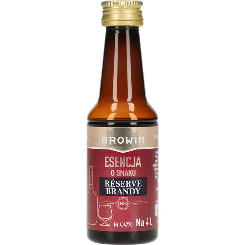 Essência com sabor a Reserve Brandy, 40 ml, para 4 L