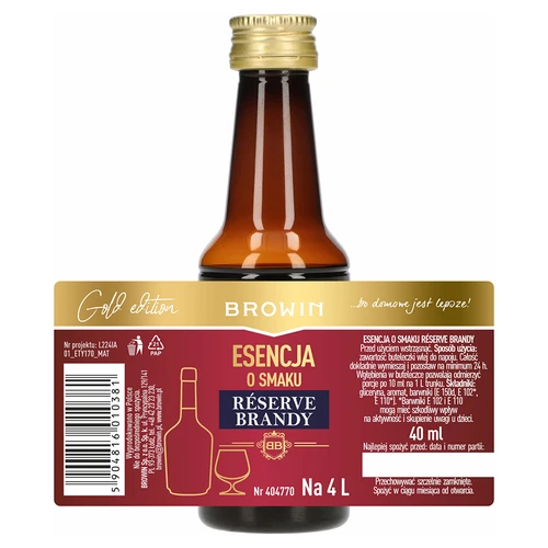 Essência com sabor a Reserve Brandy, 40 ml, para 4 L - 4