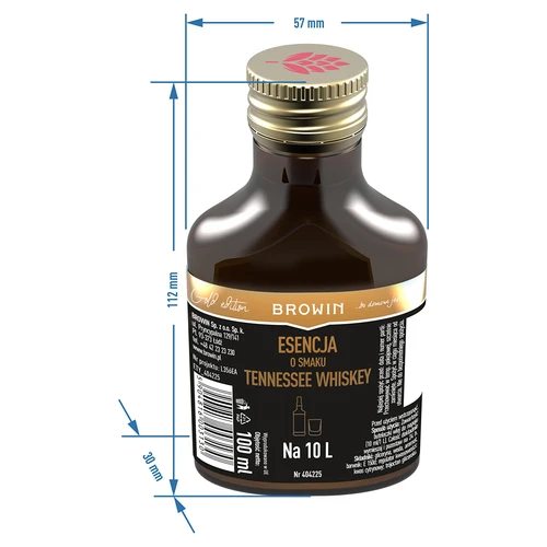 Essência com sabor a uísque do Tennessee para 10 L - 100 ml - 6