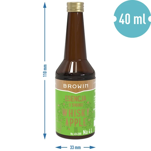 Essência com sabor a Whisky com Maçã - 40 ml, para 4 L - 7
