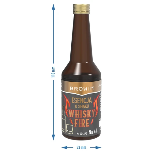 Essência com sabor a Whisky Fire para 4 L, 40 ml - 7