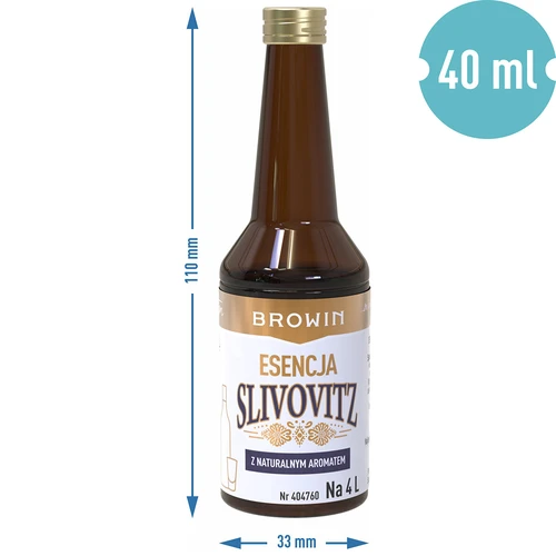 Essência com sabor de aguardente de ameixa, para 4 L, 40 ml - 7