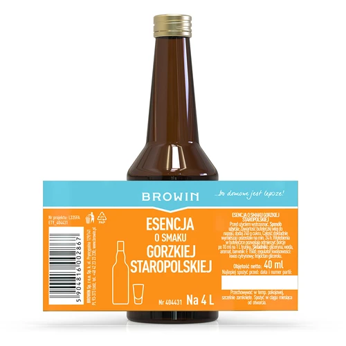 Essência com sabor de Amarga Antiga Polonesa para 4 L - 40 ml - 6