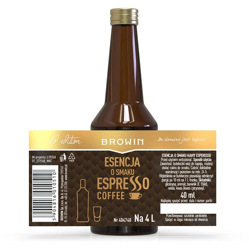 Essência com sabor de Espresso, para 4 L, 40 ml - 4