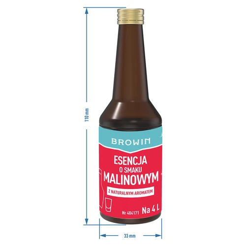 Essência com sabor de framboesa com aroma natural para 4 L - 40 ml - 7