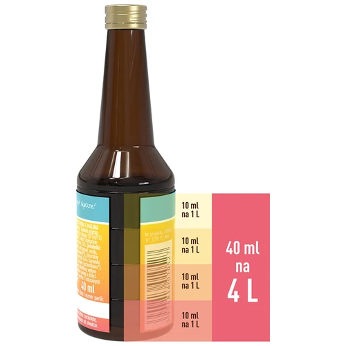 Essência com sabor de limão e framboesa - 40 ml, para 4L - 5