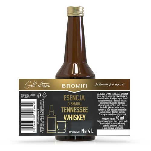 Essência com sabor de Tennessee whiskey para 4 L - 40 ml - 7