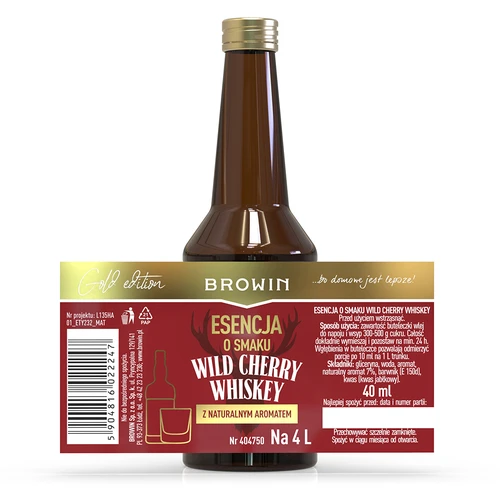 Essência com sabor de Wild Cherry Whiskey 40 ml - 4