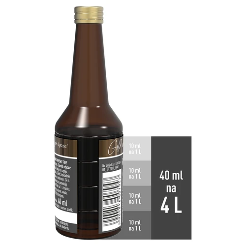 Essência com sabor Whisky Fire para 4 L, 40 ml - 5