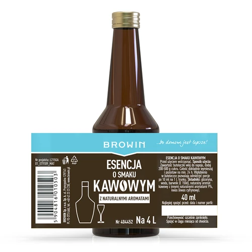 Essência de sabor a café com aromas naturais para 4 L - 40 ml - 4