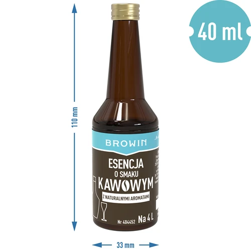 Essência de sabor a café com aromas naturais para 4 L - 40 ml - 7