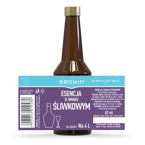 Essência de sabor ameixa para 4 L, 40 ml - 4