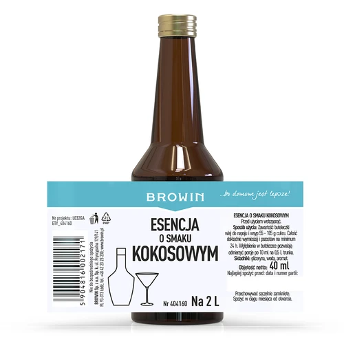 Essência de sabor coco para 2 L - 40 ml - 5