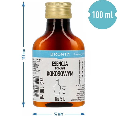 Essência de sabor coco, para 5 L - 100 ml - 7