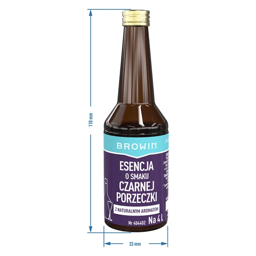 Essência de sabor de groselha preta com aroma natural para 4 L - 40 ml - 8