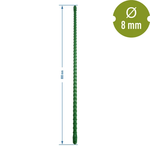 Estaca de aço revestida de PE 0,8m x 8mm - 2