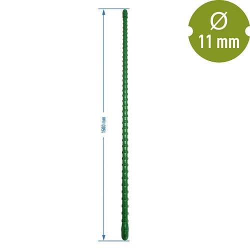 Estaca de aço revestida em PE 1,5 m x 11 mm - 2