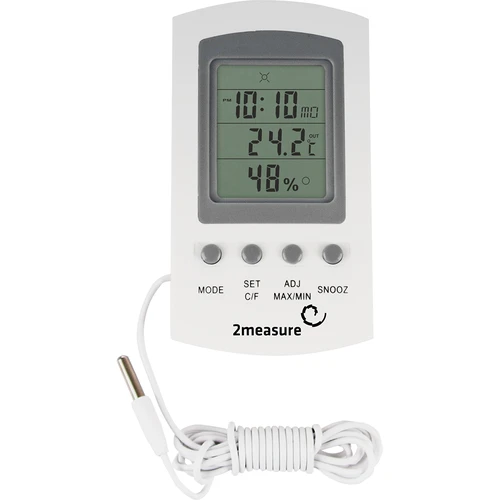 Estação meteorológica – eletrónica, com sonda, branca