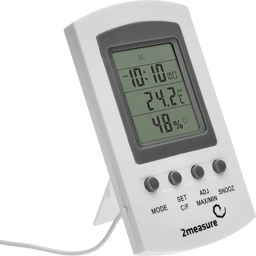 Estação meteorológica – eletrónica, com sonda, branca - 2