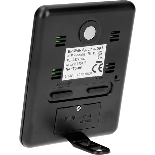 Estação meteorológica – eletrônica, sem fio, preta - 3