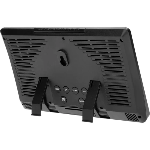 Estação meteorológica eletrónica – sem fios, com sensor, preta - 5