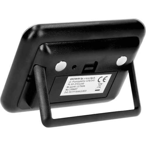 Estação meteorológica – eletrónica, sem fios, preta - 3