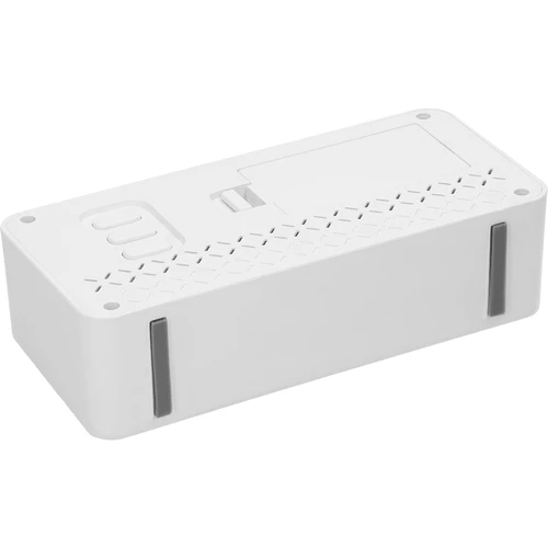 Estação meteorológica eletrónica Soens - branca, com relógio e calendário - 4