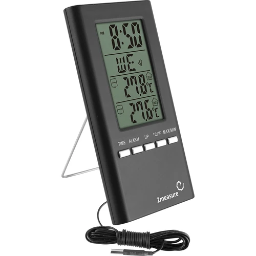 Estação meteorológica – eletrônica, sonda, preta  - 1 