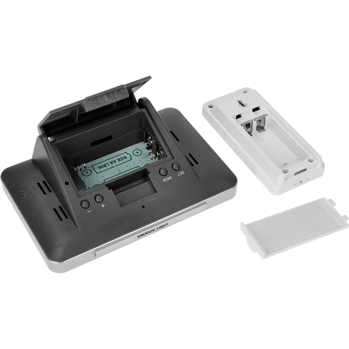 Estação meteorológica RCC – eletrônica, sem fio, sensor iluminado, preta - 8