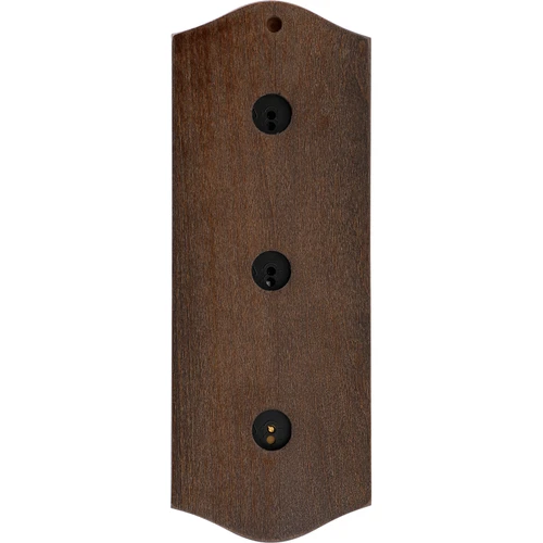 Estação meteorológica retro - cor wengué com mostradores dourados - 4