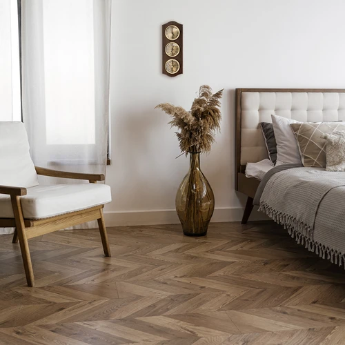 Estação meteorológica retro - cor wengué com mostradores dourados - 6