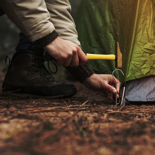 Estacas de tenda dobradas - 10 unid. - 7