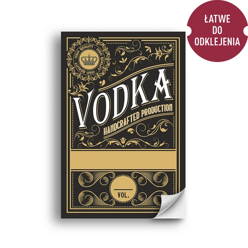 Etiquetas autocolantes 60x90 mm para garrafas e vodka, 3 modelos, 20 unidades - 6