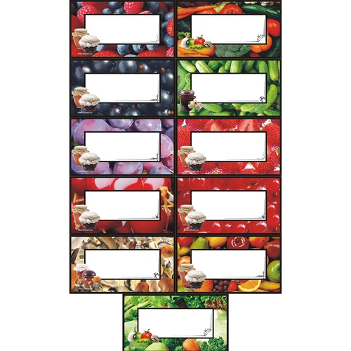 Etiquetas para conservas 84mm/46mm adesivas 30un.