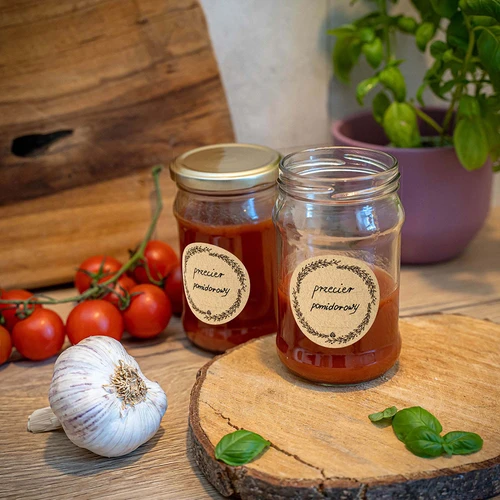 Etiquetas redondas Ø 66,5 mm para tampas e frascos - 20 unid. - 6