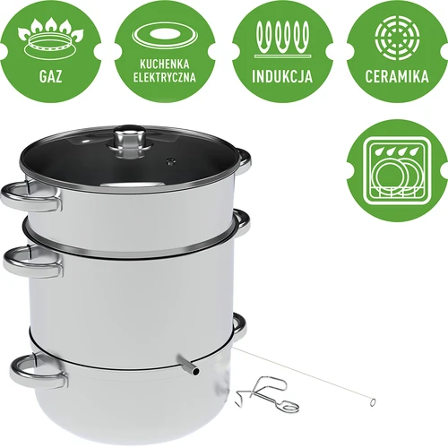 Extrator de suco inoxidável 8 L - 3