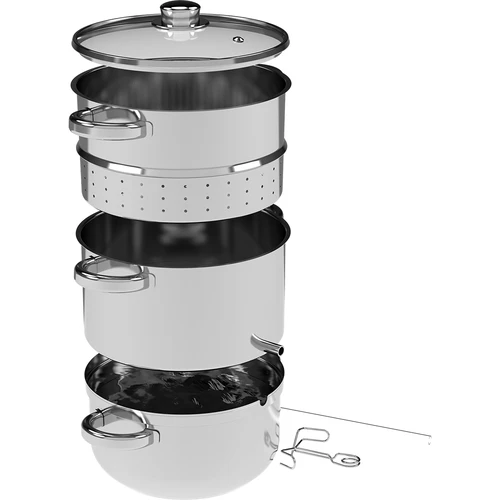 Extrator de sumo a vapor em aço inoxidável 5 L com função de cozer a vapor - 3