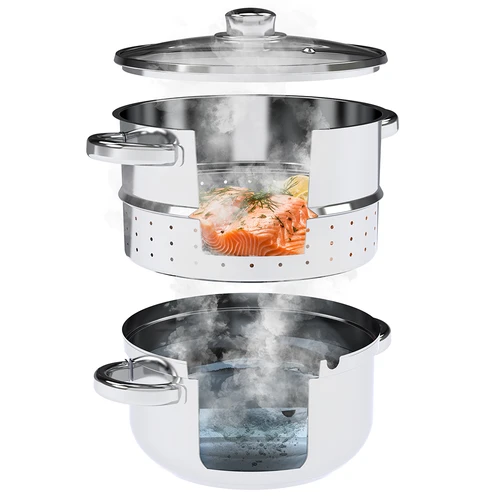 Extrator de sumo a vapor em aço inoxidável 5 L com função de cozer a vapor - 7