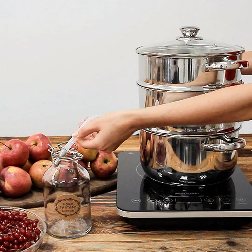 Extrator de sumo a vapor em aço inoxidável, 8 L - 12