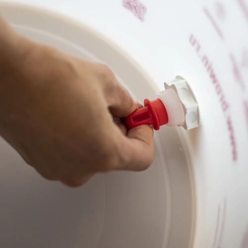 Fermentador para cerveja com borbulhador, torneira, termómetro e redutor de sedimentos - 12