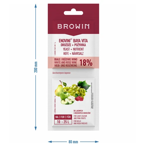 Fermento Bayanus + nutriente - vinhos brancos e rosés - 3