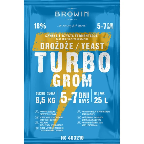 Fermento de destilaria Turbo Grom 5-7 dias - 2