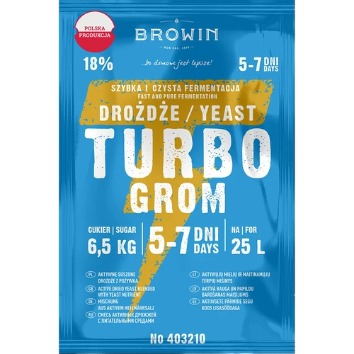 Fermento de destilaria Turbo Grom 5-7 dias  - 1 