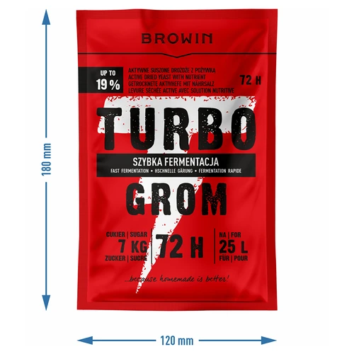 Fermento de destilaria Turbo Grom 72h - 4