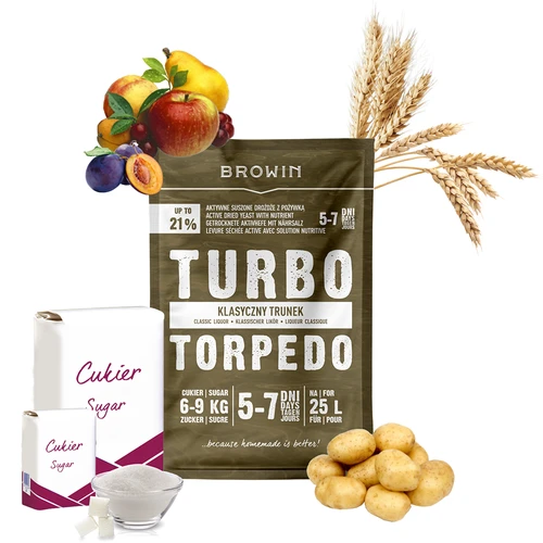 Fermento de destilaria Turbo Torpedo 5-7 dias 21% 100g - 4