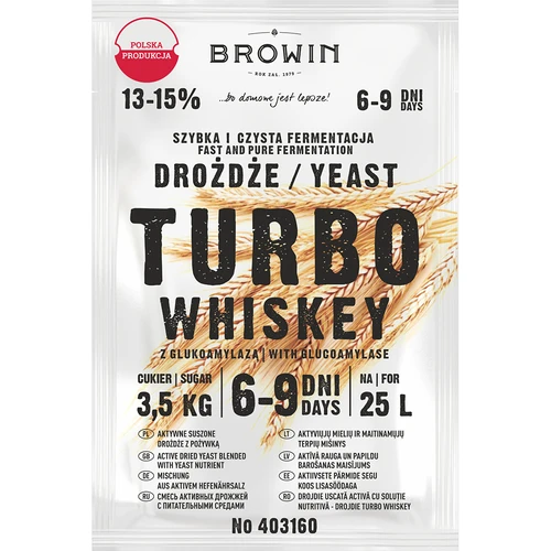 Fermento de Destilaria Turbo Whiskey  - 1 
