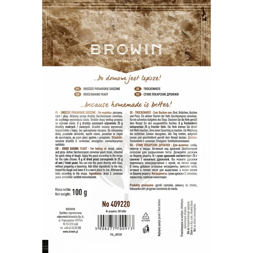 Fermento de padeiro seco, 100 g - 2