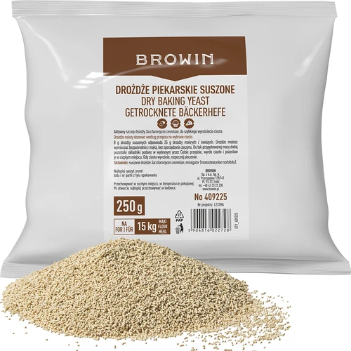 Fermento de padeiro seco, 250g  - 1 