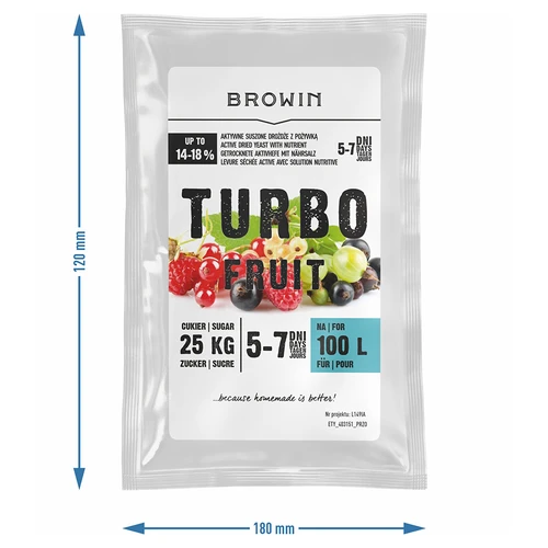 Fermento de Vinho Turbo Fruit 5-7 dias 100 L - 3